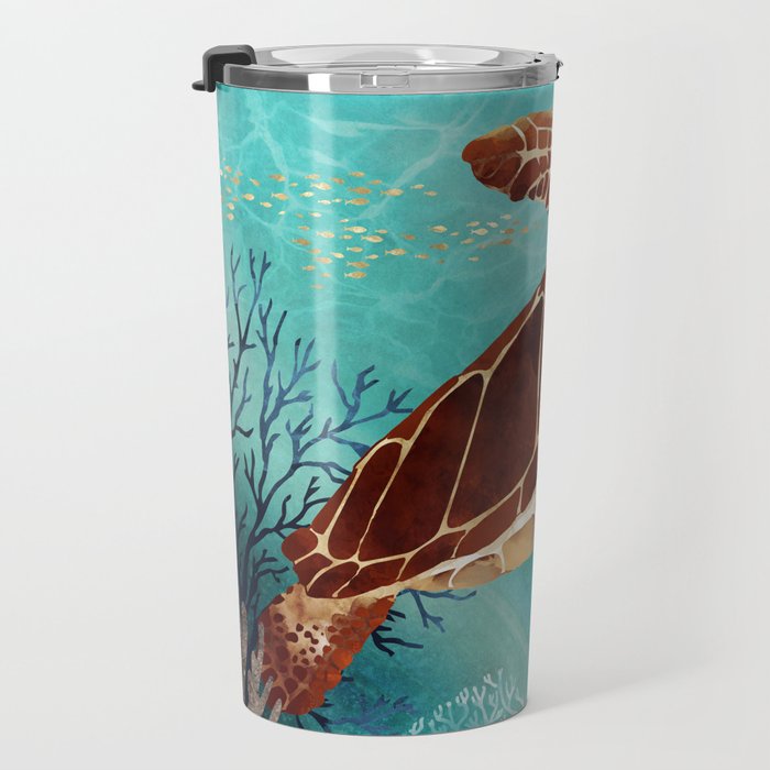 Metallic Sea Turtle Travel Mug Gallery Image 3