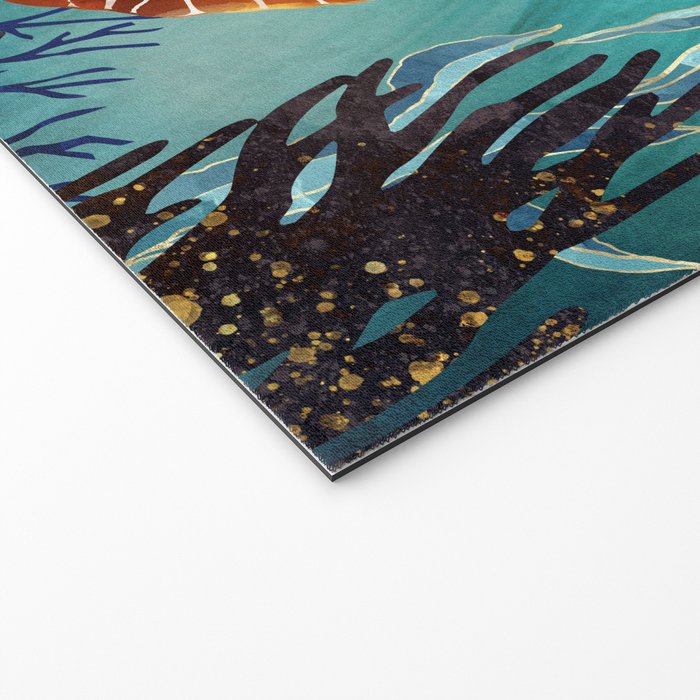 Metallic Sea Turtle Welcome Mat Gallery Image 2