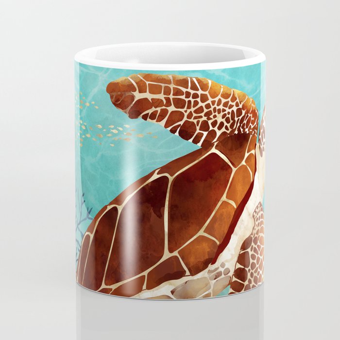 Metallic Sea Turtle Coffee Mug Gallery Image 4