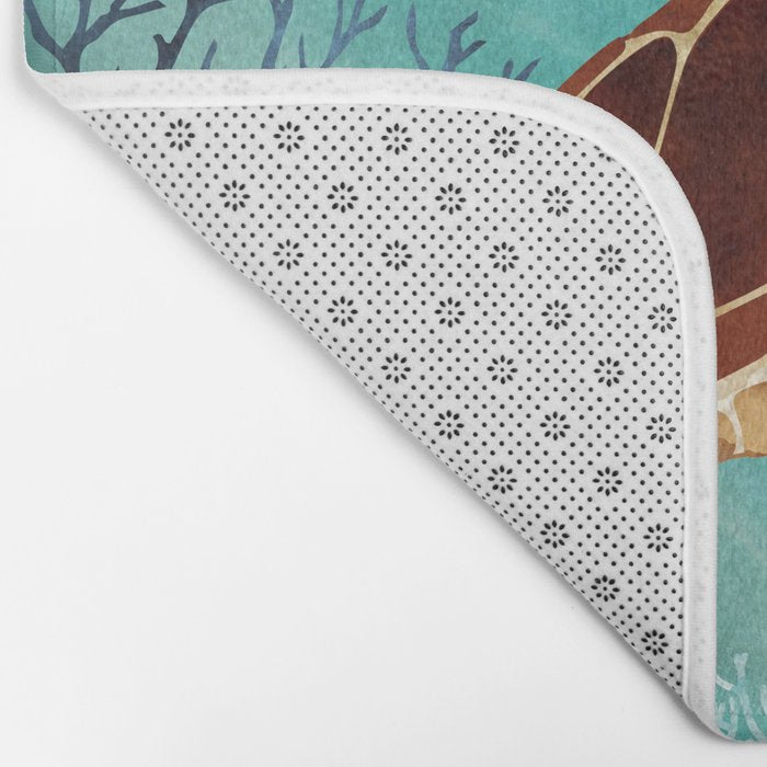 Metallic Sea Turtle Bath Mat Gallery Image 2