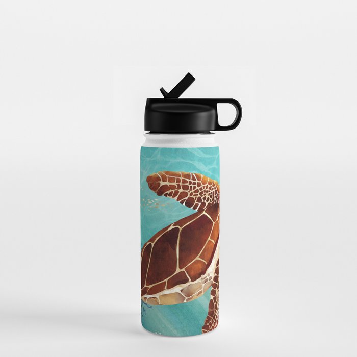 Metallic Sea Turtle Water Bottle Gallery Image 1