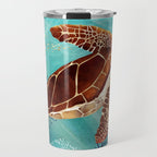 Metallic Sea Turtle Travel Mug Gallery Image 1