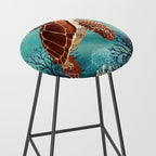 Metallic Sea Turtle Stool Gallery Image 2