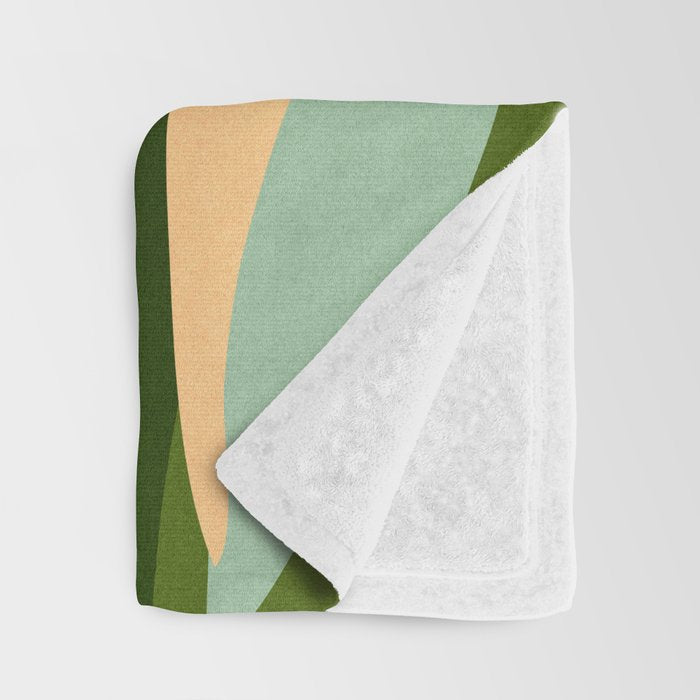 Colorful Agave Painted Cactus Illustration Throw Blanket Gallery Image 3