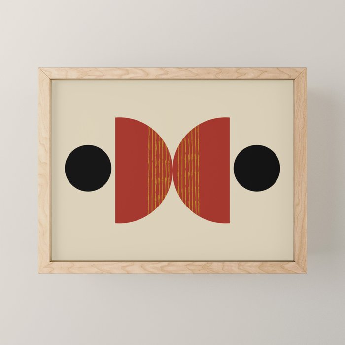 half moon abstract  Mini Art Print Gallery Image 1