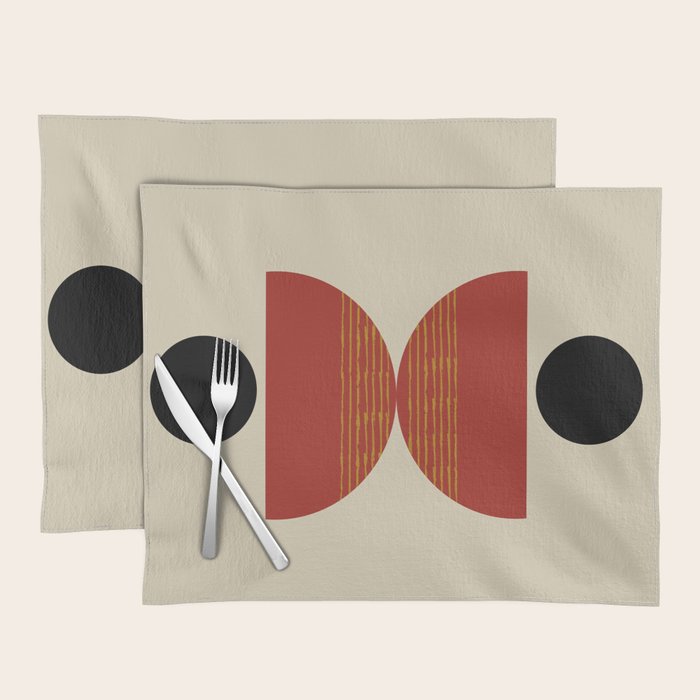 half moon abstract  Placemat Gallery Image 1