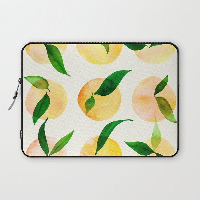 Wild Lemons Watercolor Laptop Sleeve Gallery Image 1