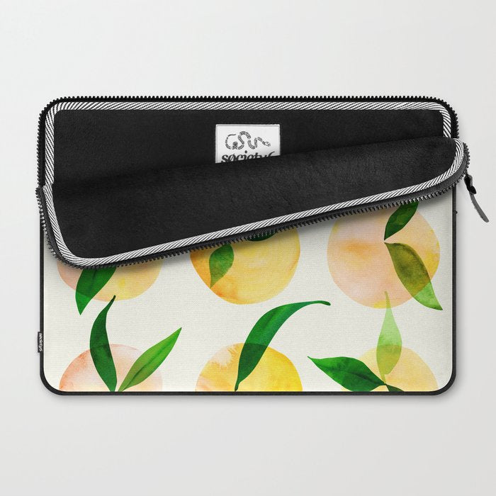 Wild Lemons Watercolor Laptop Sleeve Gallery Image 2