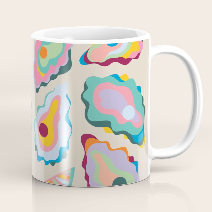 Abstract Oysters and Lemon  Coffee Mug Gallery Image 1