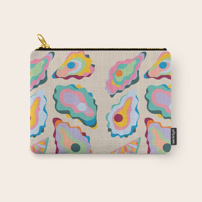 Abstract Oysters and Lemon  Carry All Pouch Gallery Image 1