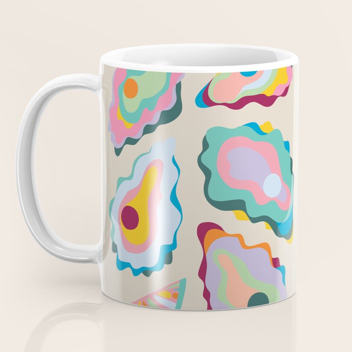 Abstract Oysters and Lemon  Coffee Mug Gallery Image 3