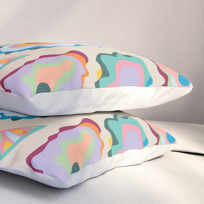 Abstract Oysters and Lemon  Pillow Sham Gallery Image 3