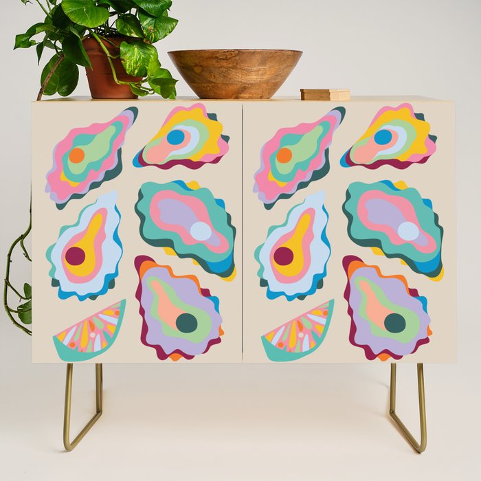 Abstract Oysters and Lemon  Credenza Gallery Image 1