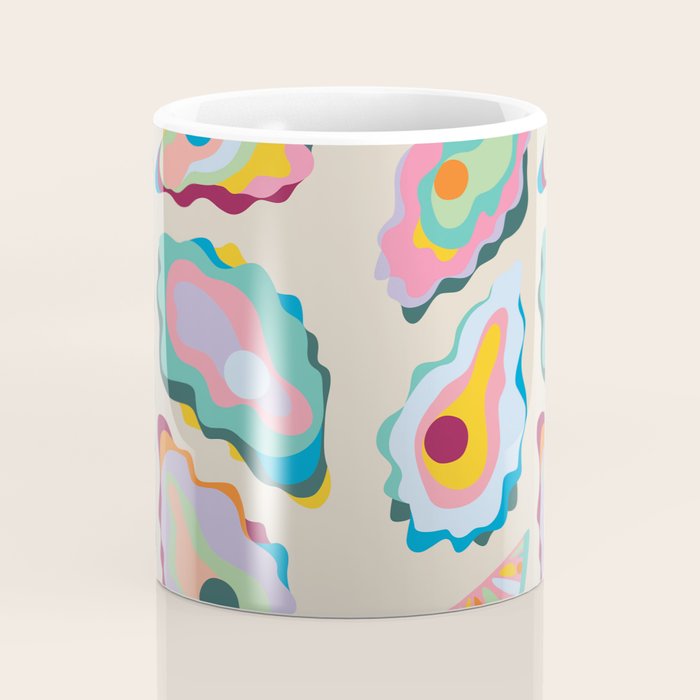 Abstract Oysters and Lemon  Coffee Mug Gallery Image 4