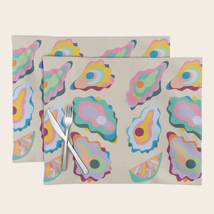 Abstract Oysters and Lemon  Placemat Gallery Image 1
