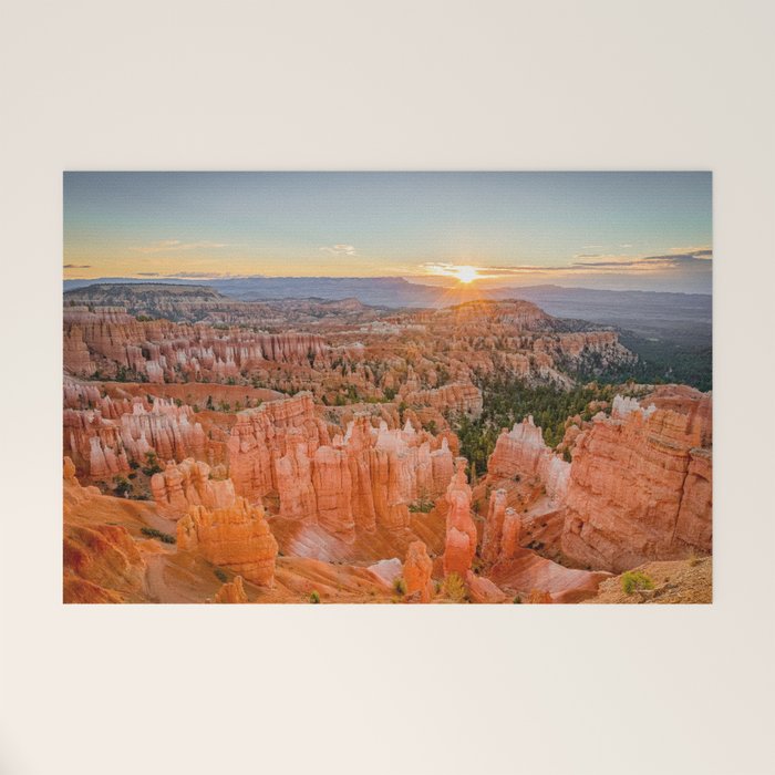 Bryce Canyon Sunrise Utah National Park Southwest USA Landscape Welcome Mat Gallery Image 1