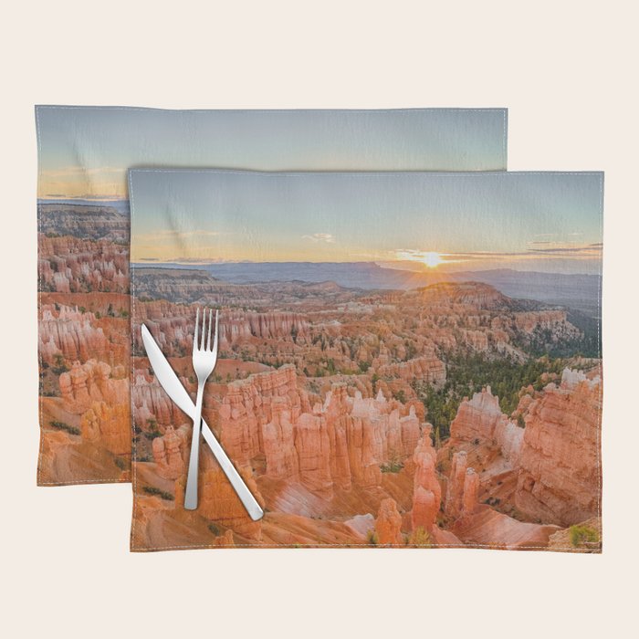 Bryce Canyon Sunrise Utah National Park Southwest USA Landscape Placemat Gallery Image 1