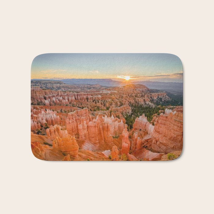 Bryce Canyon Sunrise Utah National Park Southwest USA Landscape Bath Mat Gallery Image 1