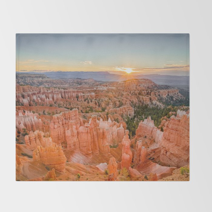 Bryce Canyon Sunrise Utah National Park Southwest USA Landscape Throw Blanket Gallery Image 2