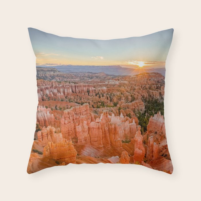 Bryce Canyon Sunrise Utah National Park Southwest USA Landscape Throw Pillow Gallery Image 1