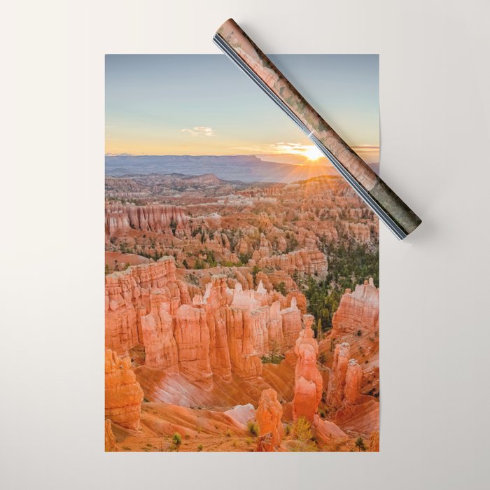 Bryce Canyon Sunrise Utah National Park Southwest USA Landscape Wrapping Paper Gallery Image 1
