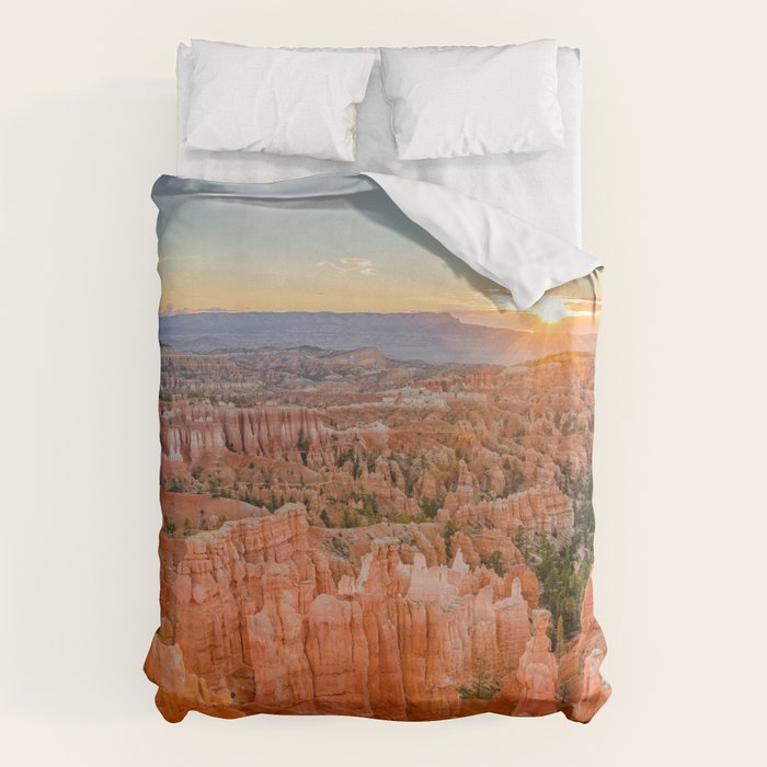Bryce Canyon Sunrise Utah National Park Southwest USA Landscape Duvet Cover Gallery Image 1