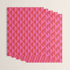Red and Pink Geometric Pattern Wrapping Paper Gallery Image 3