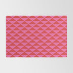 Red and Pink Geometric Pattern Rug Gallery Image 2