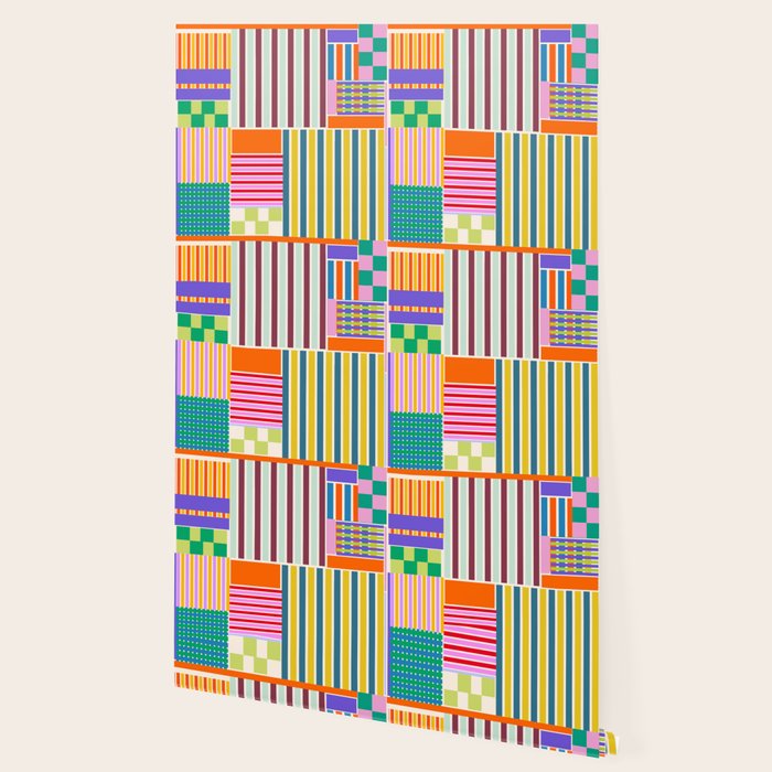 Playful patchwork Wallpaper Gallery Image 2