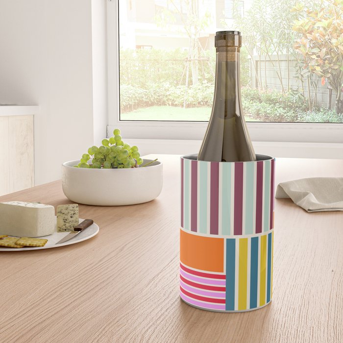Playful patchwork Wine Chiller Gallery Image 4
