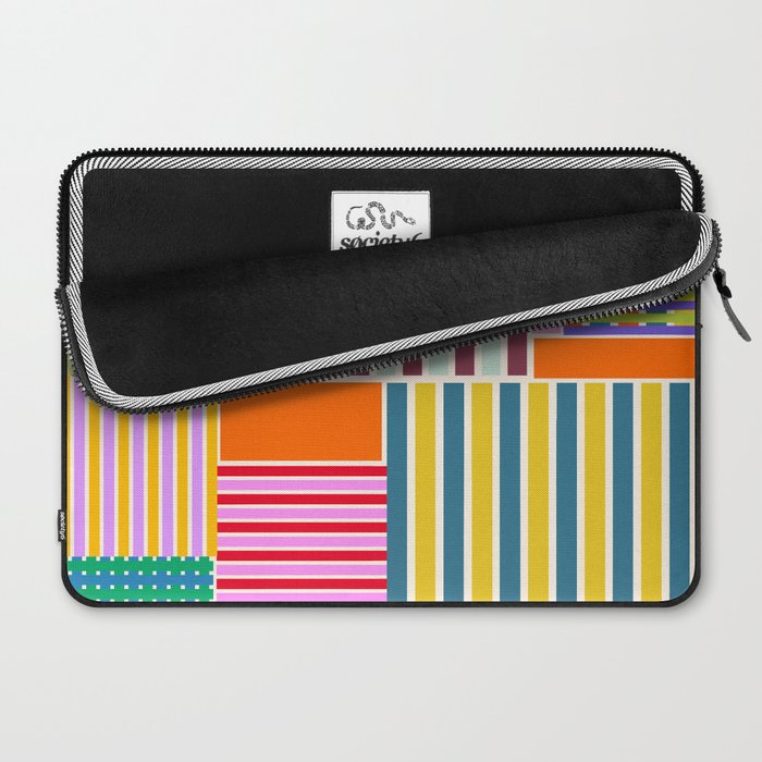 Playful patchwork Laptop Sleeve Gallery Image 2