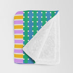 Playful patchwork Throw Blanket Gallery Image 3