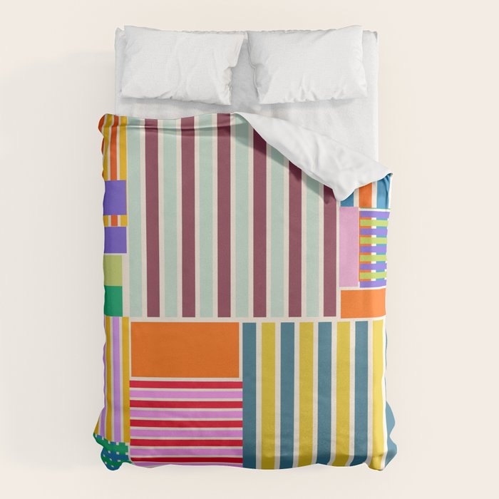 Playful patchwork Duvet Cover Gallery Image 6