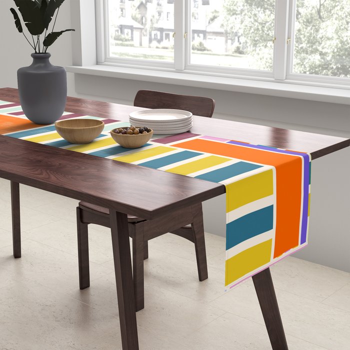 Playful patchwork Table Runner Gallery Image 2