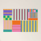 Playful patchwork Welcome Mat Gallery Image 1