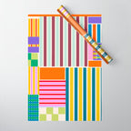 Playful patchwork Wrapping Paper Gallery Image 1