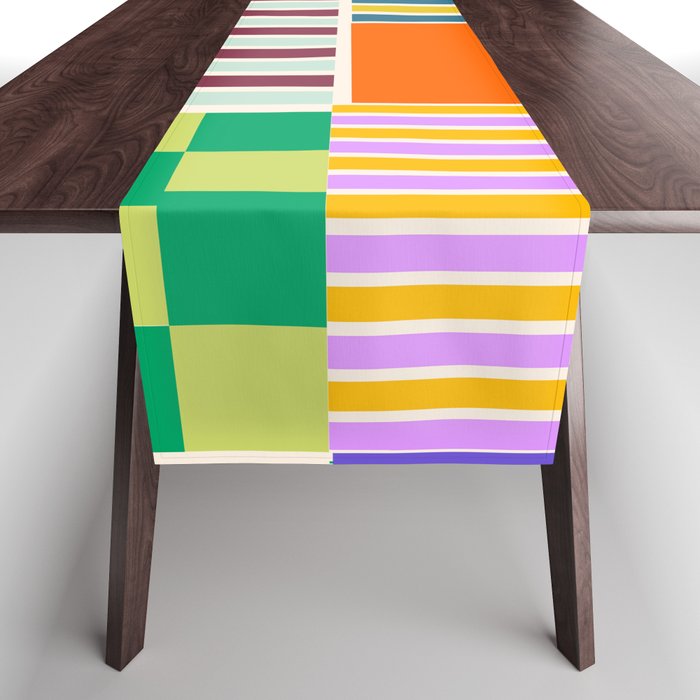 Playful patchwork Table Runner Gallery Image 1