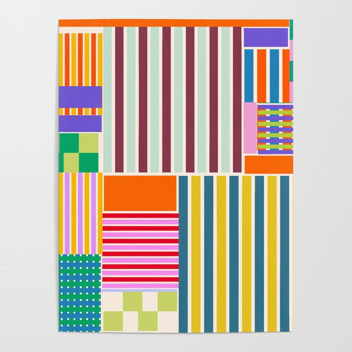 Playful patchwork Poster Gallery Image 4