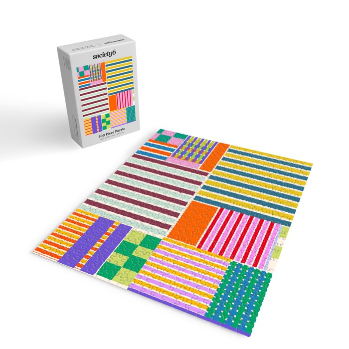 Playful patchwork Jigsaw Puzzle Gallery Image 2