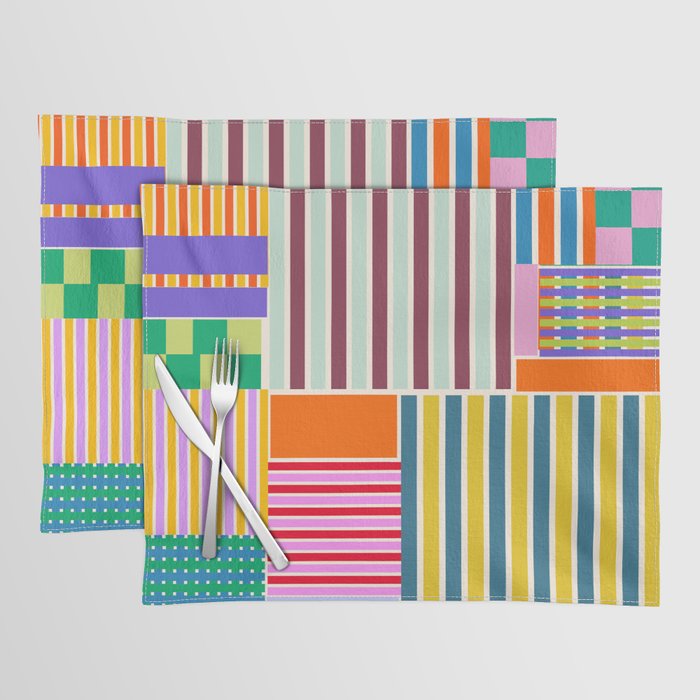 Playful patchwork Placemat Gallery Image 1