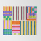 Playful patchwork Throw Blanket Gallery Image 2
