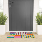 Playful patchwork Welcome Mat Gallery Image 3