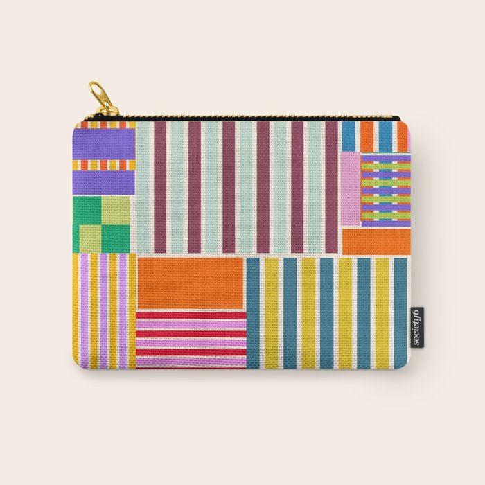 Playful patchwork Carry All Pouch Gallery Image 1