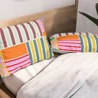 Playful patchwork Pillow Sham Gallery Image 2