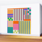 Playful patchwork Wall Mural Gallery Image 2