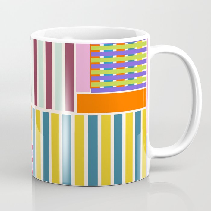 Playful patchwork Coffee Mug Gallery Image 1
