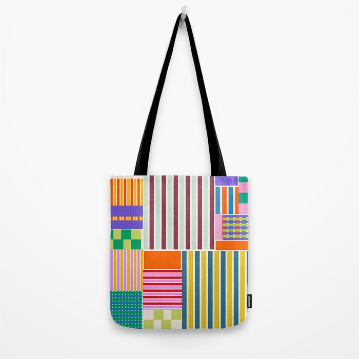 Playful patchwork Tote Bag Gallery Image 2