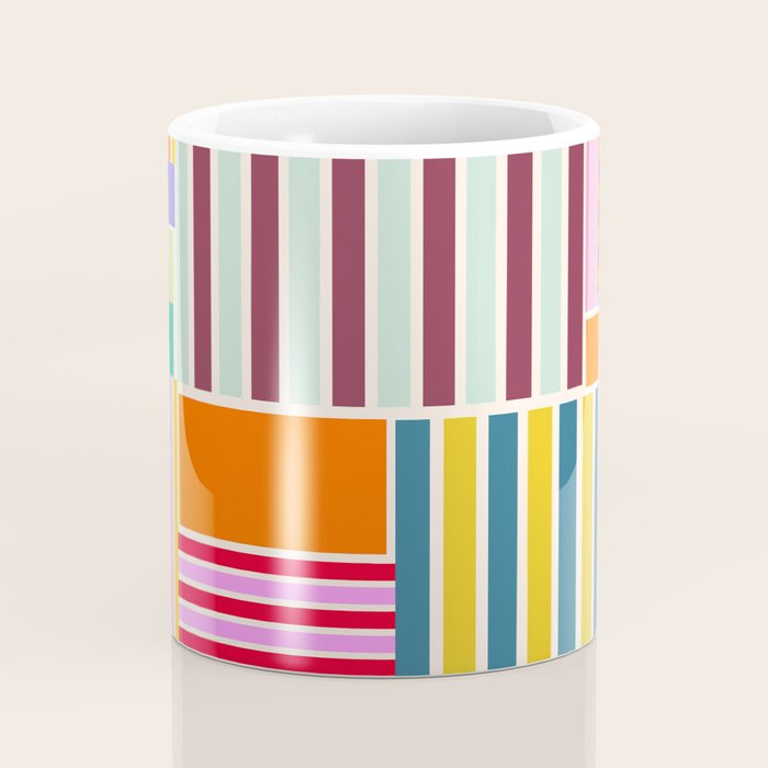 Playful patchwork Coffee Mug Gallery Image 4