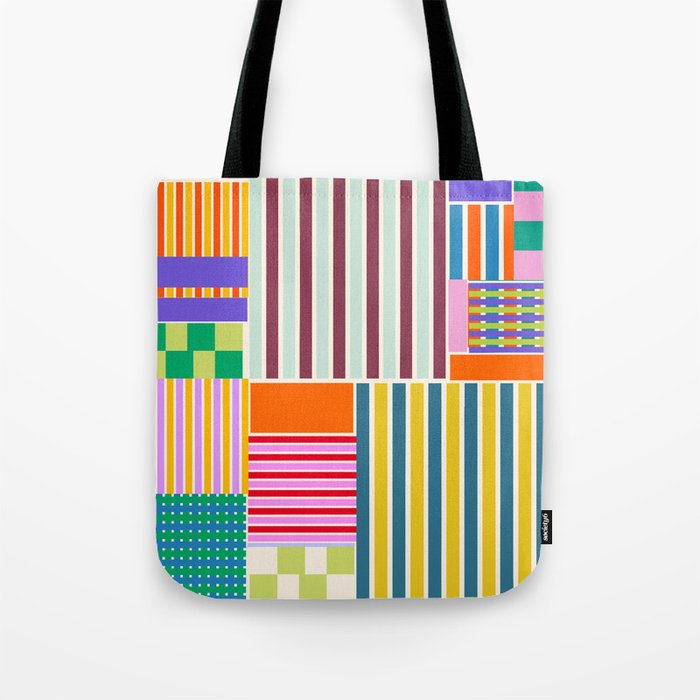 Playful patchwork Tote Bag Gallery Image 1