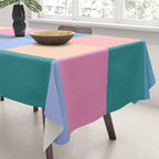 Bold Retro Checks Pattern - Large XXXI Tablecloth Gallery Image 3